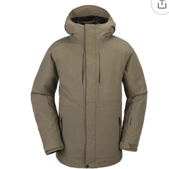 NEW Volcom Men's V.Co OP Insulated Winter Jacket Coat Brown Sz S Ski Snowboard - Picture 1 of 12